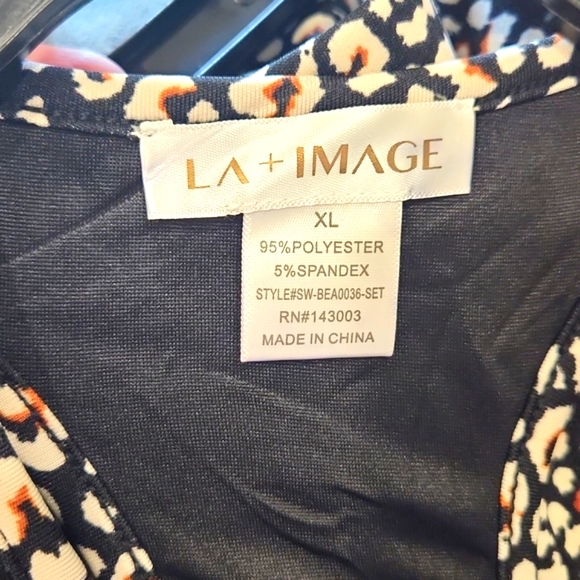 2 Piece Workout Set Women's Size XL Cheetah Print - Picture 7 of 7